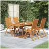 Image de 5-delige Tuinset massief acaciahout3058011