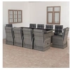 Image de 11-delige Tuinset met kussens poly rattan grijs3059348