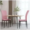 Image de Lot de 2 chaise interieur empilable non pliable H. 95 cm en plastique rose
