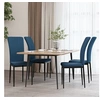 Image de Lot de 4 chaise H. 95 cm non empilable non pliable en plastique interieur bleu