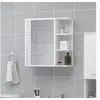Image de Armoire à miroir de salle de bain Blanc Bois d'ingénierie