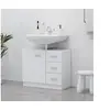 Image de Armoire d évier Blanc 63x30x54 cm Bois d ingénierie