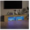 Image de Meuble TV avec lumières LED chêne sonoma 135x39x30 cm