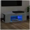 Image de Meuble TV avec lumières LED gris béton 90x39x30 cm