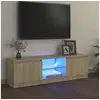 Image de Meuble TV avec lumières LED chêne sonoma 120x30x35,5 cm