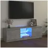 Image de Meuble TV avec lumières LED gris béton 120x30x35,5 cm