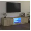 Image de Meuble TV avec lumières LED chêne sonoma 140x40x35,5 cm