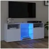 Image de Meuble TV avec lumières LED blanc 120x30x50 cm
