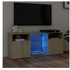 Image de Meuble TV avec lumières LED chêne sonoma 120x30x50 cm