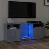 Image de Meuble TV avec lumières LED gris béton 120x30x50 cm