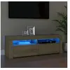 Image de Meuble TV avec lumières LED chêne sonoma 120x35x40 cm