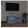 Image de Meuble TV avec lumières LED gris béton 90x35x40 cm