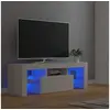Image de Meuble TV avec lumières LED Blanc 120x35x40 cm