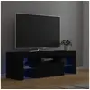 Image de Meuble TV avec lumières LED noir 120x35x40 cm
