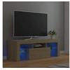 Image de Meuble TV avec lumières LED chêne sonoma 120x35x40 cm