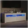 Image de Meuble TV avec lumières LED blanc 120x35x40 cm