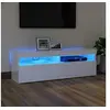 Image de Meuble TV avec lumières LED blanc brillant 120x35x40 cm804379