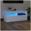 Image de Meuble TV avec lumières LED blanc 90x35x40 cm