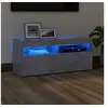 Image de Meuble TV avec lumières LED gris béton 90x35x40 cm