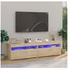 Image de Meubles TV 2 pcs avec lumières LED Chêne sonoma 75x35x40 cm804398