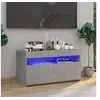 Image de Meuble TV avec lumières LED Gris béton 75x35x40 cm