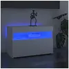Image de Meubles TV avec lumières LED 2 pcs Blanc 60x35x40 cm