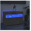 Image de Meuble TV avec lumières LED gris béton 60x35x40 cm