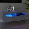 Image de Meuble TV avec lumières LED gris béton 80x35x40 cm