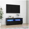 Image de Meuble TV avec lumières LED noir 100x35x40 cm