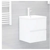 Image de Armoire d évier Blanc 41x38,5x45 cm Bois d'ingénierie
