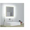 Image de Miroir LED de salle de bain Chêne sonoma 40x8,5x37 cm Acrylique