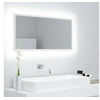 Image de Miroir à LED de salle de bain Blanc 90x8,5x37 cm Acrylique