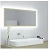 Image de Badkamerspiegel LED 100x8,5x37 cm acryl sonoma eikenkleurig804943