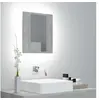 Image de Armoire de salle de bain à miroir LED Gris béton Acrylique