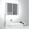 Image de Badkamerkast met spiegel en LED 60x12x45 cm acryl wit804956