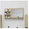 Image de Miroir de salle de bain chêne sonoma bois d'ingénierie