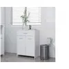 Image de Armoire de salle de bain blanc 60x33x80 cm bois d'ingénierie