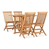 Image de 5-delige Tuinset inklapbaar massief teakhout3059981