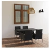 Image de 5-delige Tuinset poly rattan zwart3059417