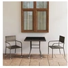Image de Ensemble à Dîner de Jardin 3 pcs Mobilier de Salle à Manger Patio Table et Chaises Terrasse Salon de Jardin Résine 3059441