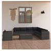 Image de Ensembles de chaises, canapés et tables de jardin resine tressee 8 personnes 9 pieces