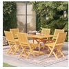 Image de Ensemble de Salle à Manger de Jardin 7 pcs Table et Chaises à Dîner Mobilier de Salle à Manger de Patio Extérieur 3059577
