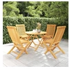 Image de Salon de jardin bois bois 5 pieces 5 personnes