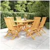 Image de 7 personnes bois salon de jardin 7 pieces bois