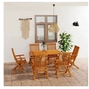 Image de 7-delige Tuinset massief teakhout3059604
