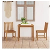 Image de Ensemble à manger de jardin 3 pcs Bois de teck solide