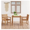 Image de Ensemble à manger de jardin 3 pcs Bois de teck solide