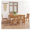 Image de Ensemble de salle à manger de jardin 7 pièces 150 x 90 cm en bois de teck massif 3059934