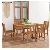 Image de Ensemble de salle à manger de jardin 7 pièces 160 x 80 cm en bois de teck massif 3059938