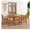 Image de Ensemble de salle à manger de jardin 7 pcs bois de teck solide
